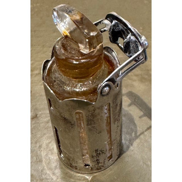 Art Nouveau 1940s Georg Jensen Sterling Acorn Perfume Travel Set For Sale - Image 3 of 6