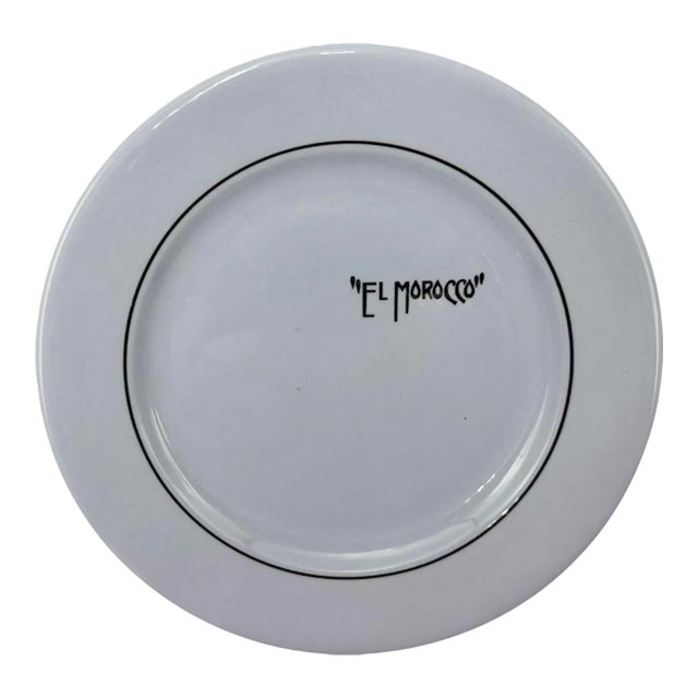 Vintage El Morocco Nyc Nightclub Salad Dessert Plate For Sale