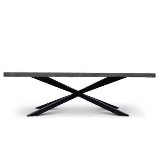 Jerry Dining Table, Dark Grey Chairish