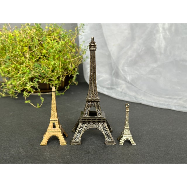 Eiffel Tower Architectural Monument Model Set of 3 For Sale - Image 13 of 13
