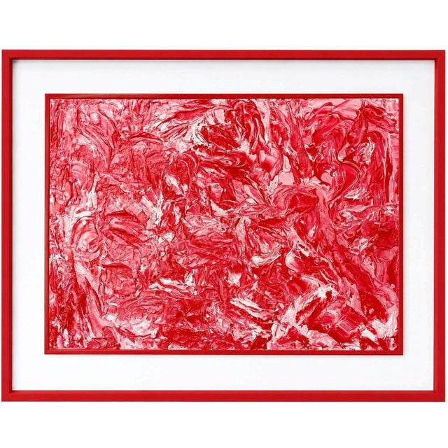 Red Silvy Favero, Red Planet, 2024, Acrylic Painting on Canvas, Framed For Sale - Image 8 of 8