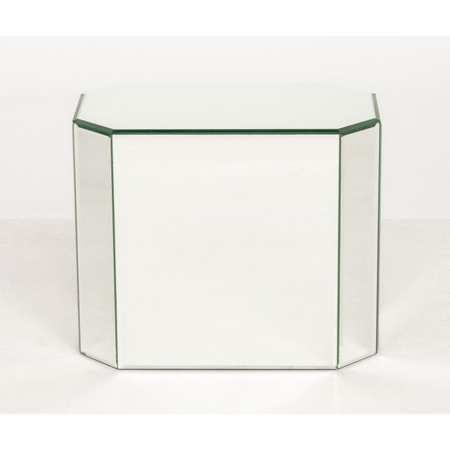Modern Mirrored Pedestal Tables, 3 For Sale - Image 10 of 10