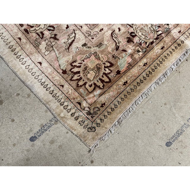 Beige Large Vintage Rug, 1920 For Sale - Image 8 of 12