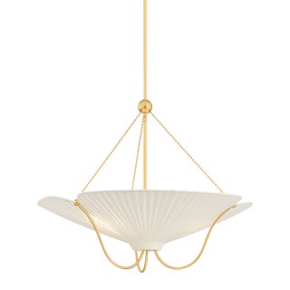 Hudson Valley Lighting Gerhard 28 in. 3 Light Pendant in Aged Brass Finish For Sale