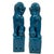 This magnificent pair of Chinese Turquoise Glazed Ceramic Lion Statuary are hand made and hand carved in Museum quality....