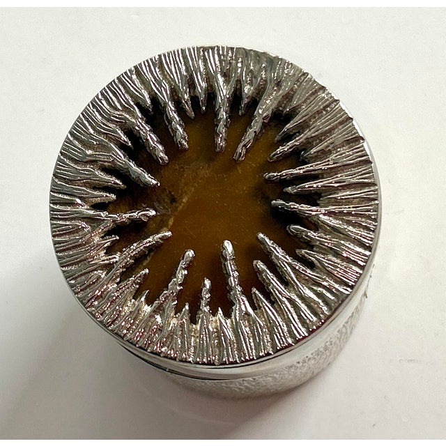 Global Views Global Views Nickel Box For Sale - Image 4 of 8