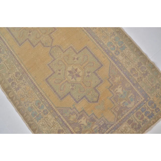 Tribal Bohemian Tribal Oushak Rug For Sale - Image 3 of 11