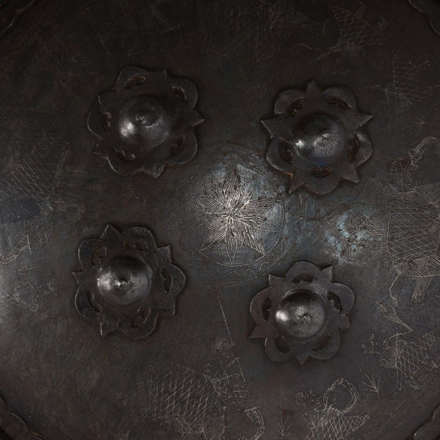 Antique Indo Persian Dhal Separ Shield For Sale - Image 4 of 9
