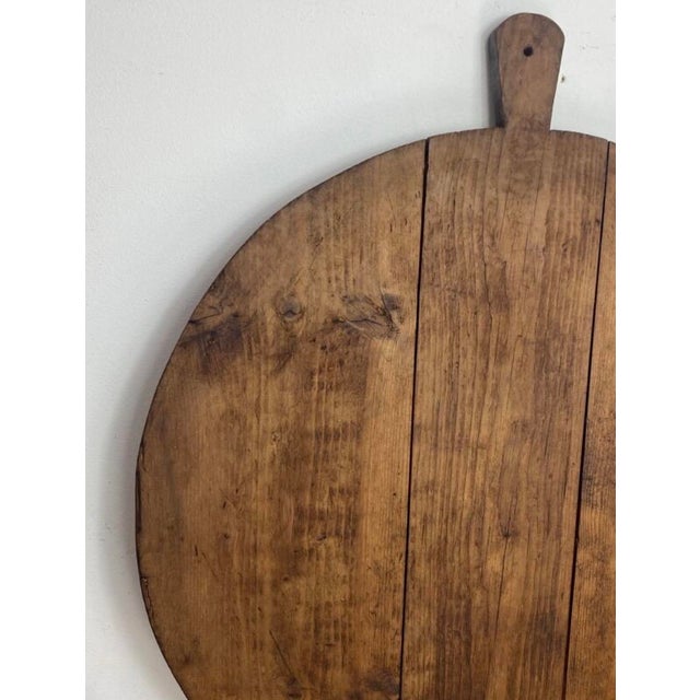 Brown Rustic Wooden Serving Board, 1890s For Sale - Image 8 of 16