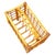 Restored Mid 20th Century Geometric Reed Rattan Pattern Rattan Magazine Rack For Sale In Los Angeles - Image 6 of 9