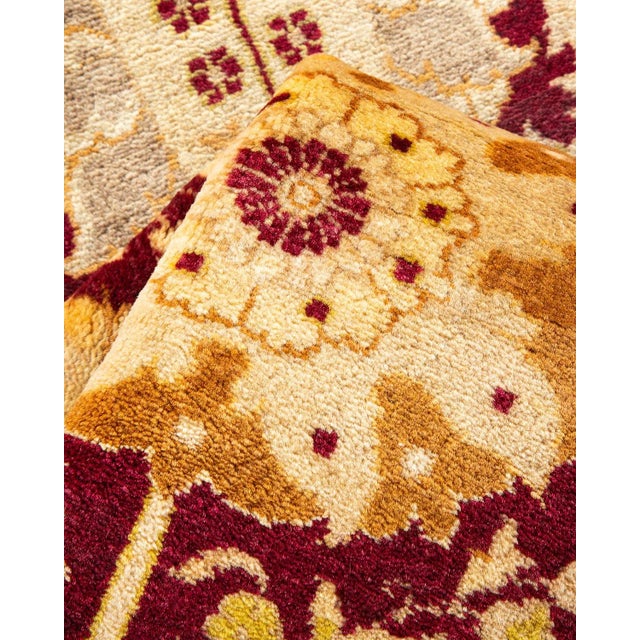 Textile Mogul, One-of-a-Kind Hand-Knotted Area Rug in Red, 6' 1" x 9' 3" For Sale - Image 7 of 8