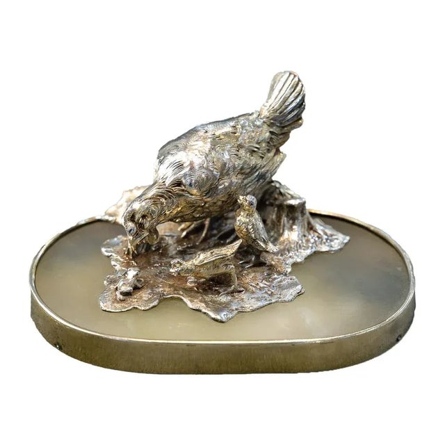 Silver Edmond Lhote, Sculpture Group, 1910, Sterling Silver For Sale - Image 8 of 8