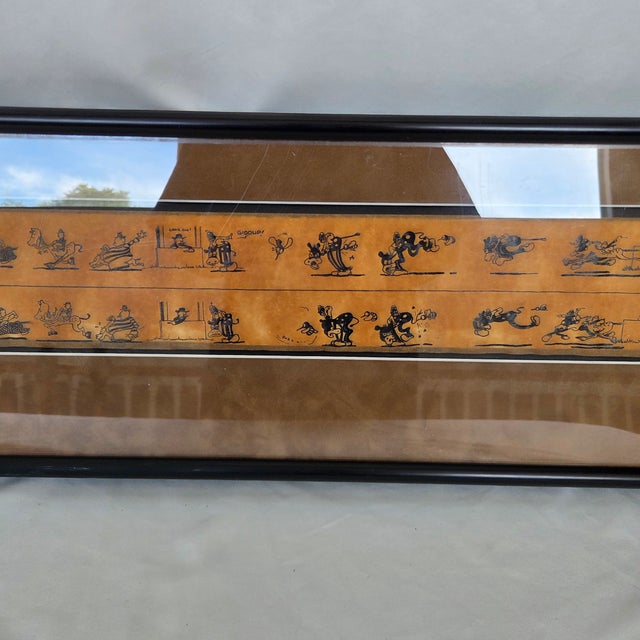 Brown 1933 Framed Nic "Galloping Dominoe" Projector Film Black Americana Cartoon Strip For Sale - Image 8 of 10