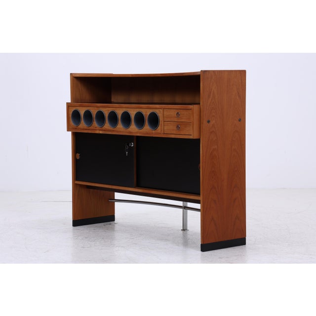 Mid-Century Teak Boomerang Bar by Erik Buch for Dyrlund, 1960s For Sale - Image 18 of 18