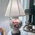 Frederick Cooper Vintage Frederick Cooper table lamp // colorful floral on a beautiful taupe background // accent lamp // designer lamp For Sale - Image 4 of 10
