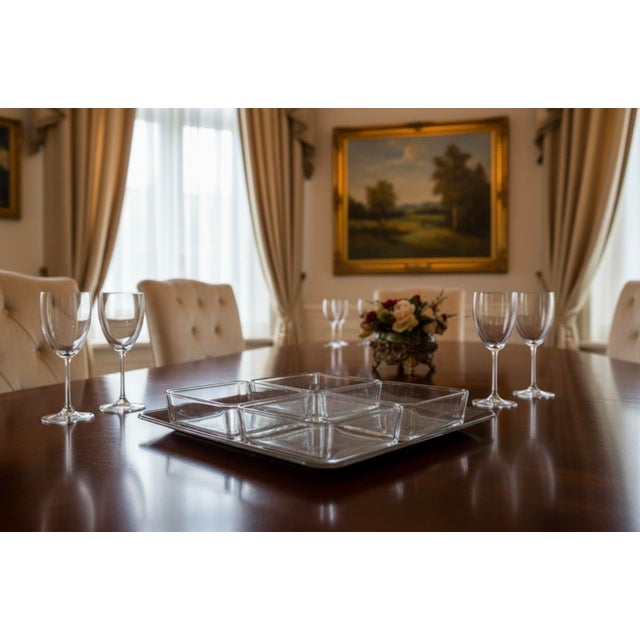 Vintage Hoya Japan Crystal "Cordial" Serving Set - 5 Pieces For Sale - Image 10 of 10