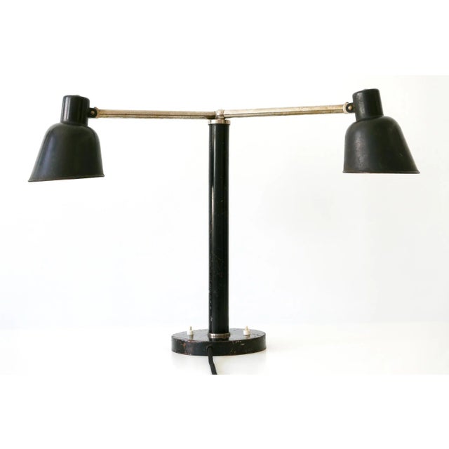 2 x E27 Edison screw fit bulbs, is rewired and in working condition. It runs both on 110 / 230 volt. European Plug (up to...