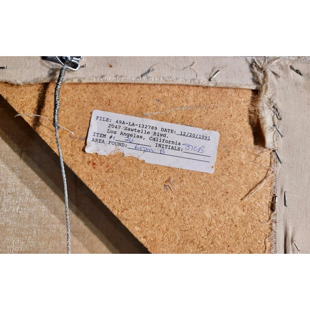 Dominique Dehais - Abstract of Red & Blues Triptych- Oil Painting For Sale - Image 10 of 12