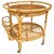 Bamboo & Rattan Round Serving Bar Cart Trolley, Italy, 1960s For Sale - Image 15 of 15