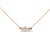 Contemporary 18K Rose Gold 3/4 Cttw Pave Diamonds and Graduated Green Tsavorite Gemstone Curved Bar Choker Necklace - Adjustable up to 14" - 16.5" For Sale - Image 3 of 6