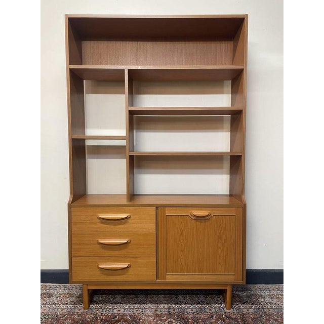 Wood Mid-Century Bookcase by Stonehill, Uk For Sale - Image 7 of 7
