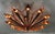 Copper 21st Century Satin Copper Dahlia Flush Mount by Fabio LTD For Sale - Image 8 of 9