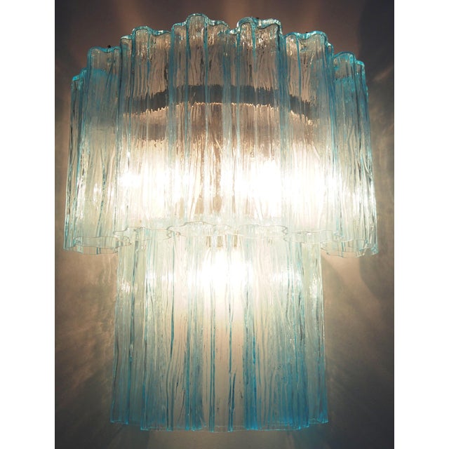 Murano Glass Tube Wall Sconces, 1990, Set of 2 For Sale - Image 9 of 17