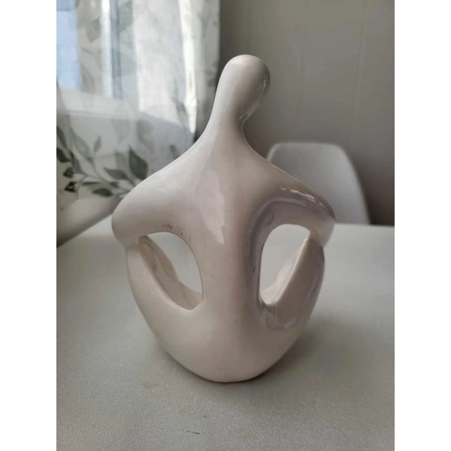 Vintage Porcelain Figurine of Woman, 1960s For Sale - Image 6 of 7