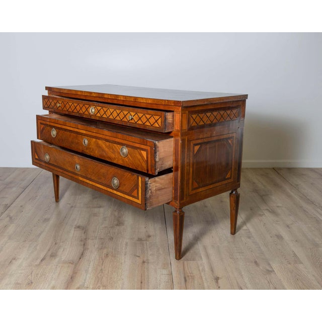 18th Century Inlaid Dresser, Louis XVI Period For Sale - Image 9 of 9