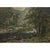 Framed Oil Painting on Panel by Laurent Souky (1914–2005), 'au Bord du Lesse' captures the quiet beauty of the Lesse River...
