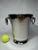 Vintage Traditional Silver Finish Hammered Metal Insulated Ice Bucket For Sale - Image 11 of 12