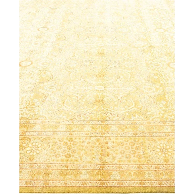 Solo Rugs Mogul, One-of-a-Kind Hand-Knotted Area Rug in Green, 8' 3" x 10' 6" For Sale - Image 4 of 8