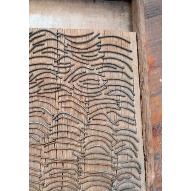 19th Century Folk Art Primitive Wood and Wire Washboard For Sale In New York - Image 6 of 13