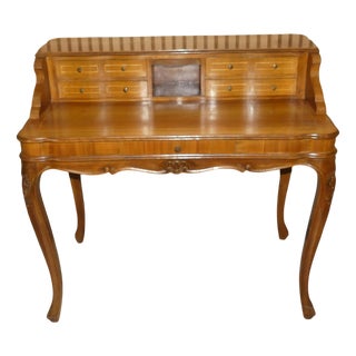Chippendale Desk with Many Small Drawers, 1970s For Sale