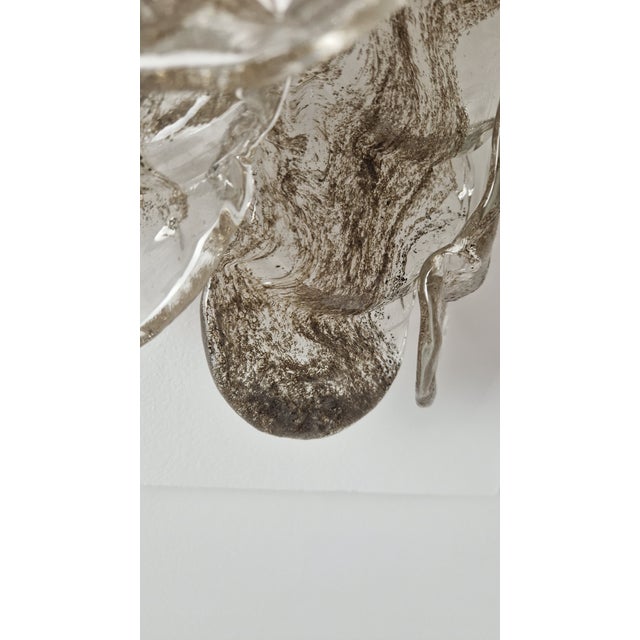 Wall Lamp in Iron and Murano Glass from Manifattura Di Murano For Sale - Image 9 of 11