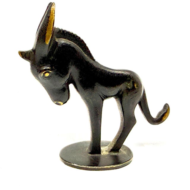 Mid 20th Century Richard Rohan Austrian Bornze of a Donkey For Sale - Image 4 of 10