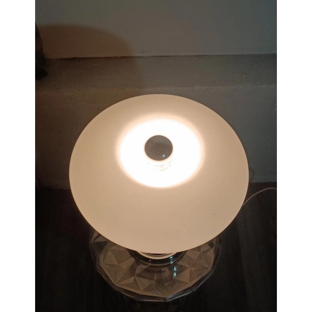 Silver Murano Glass Mushroom Lamp, 1970s For Sale - Image 8 of 10