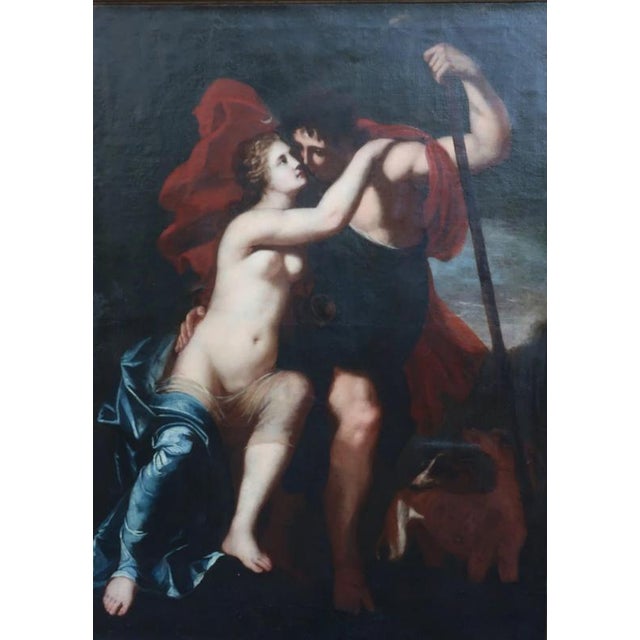 Italian School Artist, Nude, Orpheus and Eurydice, 17th Century, Oil Painting on Canvas, Framed For Sale - Image 8 of 8