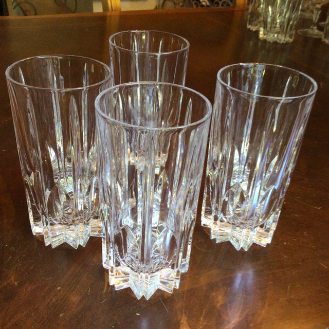 Vintage Mikasa Berkeley Crystal Highball Glasses-Set of 4 For Sale - Image 12 of 12
