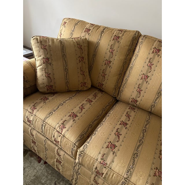 Textile 1990s Like New Ethan Allen Custom Sleeper Sofa For Sale - Image 7 of 13