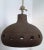 Rustic Vintage Rustic Brown Ceramic Ceiling Lamp with Unglazed Exterior & Glazed Interior from Zicoli Limbach, 1970s For Sale - Image 3 of 9