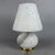 1970s Mushroom Table Lamp in Satin White Spotted Murano Glass, 1970s For Sale - Image 5 of 17