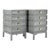 Stacked End Tables in Grey Ceruse For Sale