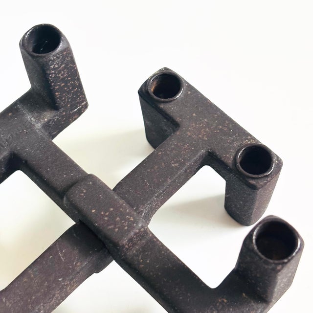 MCM Dansk Stacking Candle Holders by Jens Quistgaard - Set of 2 For Sale In San Francisco - Image 6 of 11