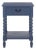Athena Bobbin Accent Table in Blue For Sale