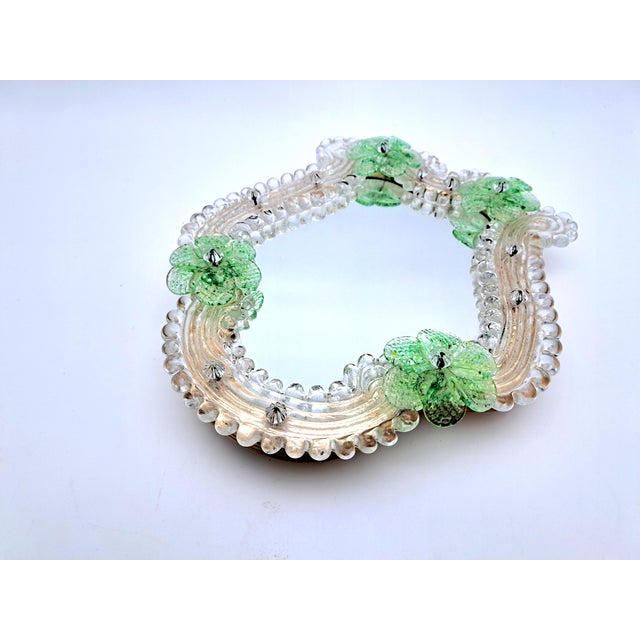 Murano Glass Table Mirror, 1970s For Sale - Image 9 of 11