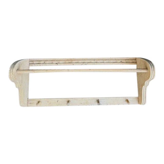 1980s English Pine Coat or Hat Rack For Sale