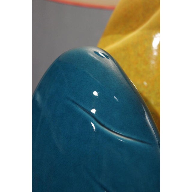 Large Pebble Ceramic Table Lamp by François Chatain, France, 1990s For Sale - Image 10 of 14