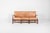 Danish 3-Seat Sofa with Cognac Leather Cushions For Sale - Image 3 of 18