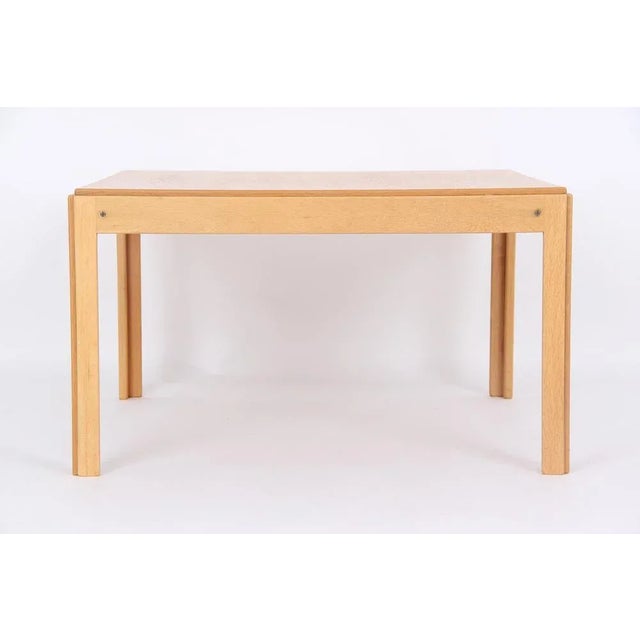 Wood Model Plexus Coffee Table in Oak and Fabric by Illum Wikkelsøe for CFC Silkeborg, 1960s For Sale - Image 7 of 7